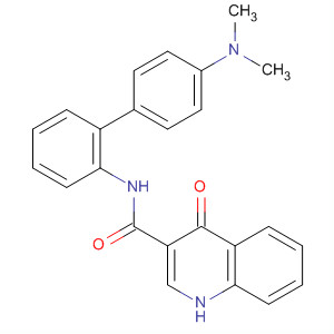 N-[2-(4-二甲基氨基苯基)苯基]-4-氧代-1H-喹啉-3-羧酰胺结构式_873050-29-4结构式