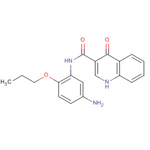 N-(5-氨基-2-丙氧基-苯基)-4-氧代-1H-喹啉-3-羧酰胺结构式_873050-34-1结构式