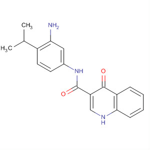 N-(3-氨基-4-异丙基-苯基)-4-氧代-1H-喹啉-3-羧酰胺结构式_873050-86-3结构式