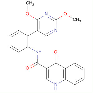 N-[2-(2,4-二甲氧基嘧啶-5-基)苯基]-4-氧代-1H-喹啉-3-羧酰胺结构式_873051-13-9结构式