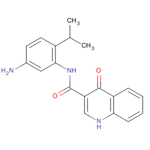 N-(5-氨基-2-异丙基-苯基)-4-氧代-1H-喹啉-3-羧酰胺结构式_873051-17-3结构式