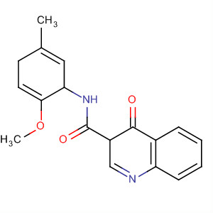 N-(2-甲氧基-5-甲基-苯基)-4-氧代-1H-喹啉-3-羧酰胺结构式_873051-36-6结构式