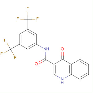 N-[3,5-双(三氟甲基)苯基]-4-氧代-1H-喹啉-3-羧酰胺结构式_873051-70-8结构式