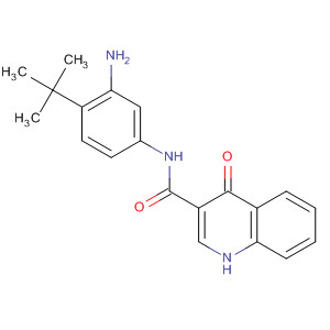 N-(3-氨基-4-叔丁基-苯基)-4-氧代-1H-喹啉-3-羧酰胺结构式_873052-85-8结构式