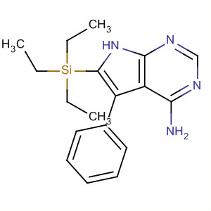 5-Phenyl-6-(triethylsilyl)-7-h-pyrrolo[2,3-d]pyrimidin-4-ylamine Structure,873078-75-2Structure