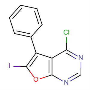 4-Chloro-6-iodo-5-phenyl-furo[2,3-d]pyrimidine Structure,873306-41-3Structure