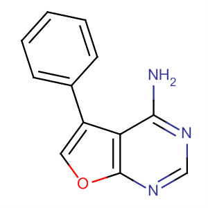 5-苯基-呋喃并[2,3-d]嘧啶-4-胺结构式_873306-42-4结构式