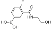4-氟-3-(2-羟基乙基氨基甲酰)苯硼酸结构式_874219-25-7结构式