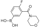 4-Fluoro-3-(morpholine-4-carbonyl)phenylboronic acid Structure,874219-29-1Structure