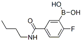 [5-(Butylcarbamoyl)-2-fluorophenyl]boronic acid Structure,874289-50-6Structure