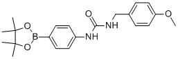 4-(3-(4-Methoxybenzyl)ureido)phenylboronic acid, pinacol ester Structure,874298-21-2Structure
