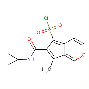 2-环丙基氨基甲酰-3-甲基-苯并呋喃-5-磺酰氯结构式_874372-93-7结构式