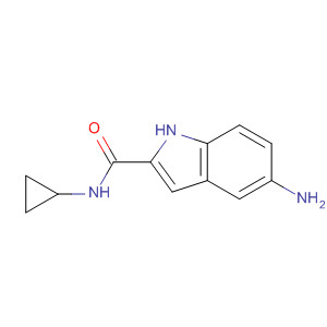 5 -氨基-1H-吲哚-2-羧酸环丙酰胺结构式_874373-33-8结构式