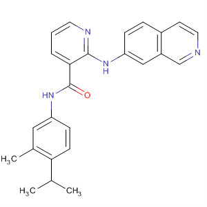 N-(4-isopropyl-3-methylphenyl)-2-(isoquinolin-7-ylamino)nicotinamide Structure,875002-69-0Structure