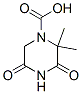 2,2-二甲基-3,5-二氧代-1-哌嗪羧酸结构式_875256-25-0结构式