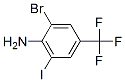 2-溴-6-碘-4-三氟甲基苯胺结构式_875306-20-0结构式
