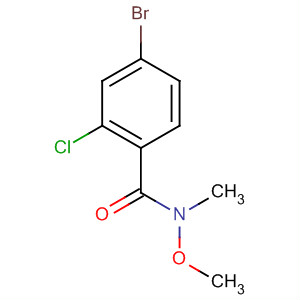 4-Bromo-2-chloro-n-methoxy-n-methylbenzamide Structure,875306-64-2Structure