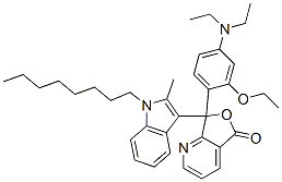 7-[4-(二乙基氨基)-2-乙氧基苯基]-7-(2-甲基-1-辛基-1H-吲哚-3-基)呋喃并[3,4-b]吡啶-5(7H)-酮结构式_87563-89-1结构式