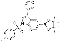 3-(3-呋喃)-1-[(4-甲基苯基)磺酰基]-5-(4,4,5,5-四甲基-1,3,2-二噁硼烷-2-基)-1H-吡咯并[2,3-B]吡啶结构式_875639-27-3结构式