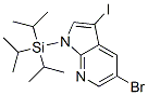 5-溴-3-碘-1-[三(1-甲基乙基)甲硅烷基]-1H-吡咯并[2,3-b]吡啶结构式_875639-49-9结构式