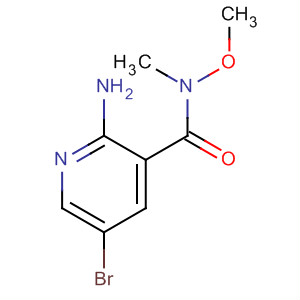 2-氨基-5-溴-n-甲氧基-n-甲基-烟酰胺结构式_875639-69-3结构式