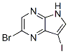 2-溴-7-碘-5H-吡咯并[2,3-b]吡嗪结构式_875781-44-5结构式