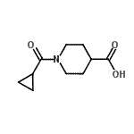 1-(环丙基羰基)哌啶-4-羧酸结构式_876866-50-1结构式