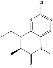 (7R)-2-氯-7-乙基-7,8-二氢-5-甲基-8-(1-甲基乙基)-6(5h)-哌啶酮结构式_877676-50-1结构式
