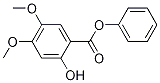 2-羟基-4,5-二甲氧基苯甲酸苯酯结构式_877997-98-3结构式