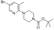 5-溴-2-(4-BOC-哌嗪-1-基)-3-甲基吡啶结构式_878809-70-2结构式