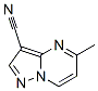 5-甲基-吡唑并[1,5-a]嘧啶-3-甲腈结构式_879900-25-1结构式