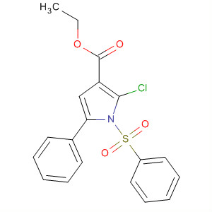 2-氯-5-苯基-1-(苯基磺酰基)-1H-吡咯-3-羧酸乙酯结构式_881675-37-2结构式