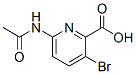 6-乙酰氨基-3-溴-2-羧酸吡啶结构式_882430-69-5结构式