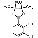 3-氨基-2-甲基苯硼酸频哪醇酯结构式_882678-96-8结构式