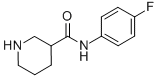 哌啶-3-羧酸 (4-氟-苯基)-酰胺结构式_883106-66-9结构式