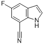 5-氟-1H-吲哚-7-甲腈结构式_883500-80-9结构式