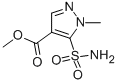 1-甲基-4-乙氧基羰基吡唑-5-磺胺结构式_88398-83-8结构式