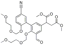 2-(5-氰基-5-甲酰基-2,6-双((2-甲氧基乙氧基)甲氧基)-[1,1-联苯]-3-基)琥珀酸二甲酯结构式_883993-75-7结构式