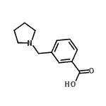 3-(1-Pyrrolidylmethyl)benzoic Acid Structure,884507-41-9Structure