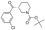 (R)-tert-butyl 3-(3-chlorobenzoyl)piperidine-1-carboxylate Structure,884512-09-8Structure