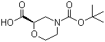 (R)-4-(tert-butoxycarbonyl)morpholine-2-carboxylic acid Structure,884512-77-0Structure