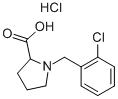 1-(2-Chloro-benzyl)-pyrrolidine-2-carboxylic acid hydrochloride Structure,884659-54-5Structure