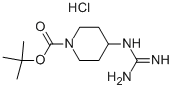 1-Boc-4-[(氨基亚氨基甲基)氨基]哌啶盐酸盐结构式_885049-08-1结构式
