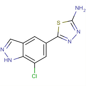 5-(7-Chloro-1h-indazol-5-yl)-1,3,4-thiadiazol-2-amine Structure,885222-71-9Structure