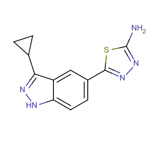 5-(3-Cyclopropyl-1h-indazol-5-yl)-1,3,4-thiadiazol-2-amine Structure,885222-81-1Structure