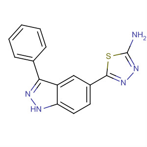 5-(3-Phenyl-1h-indazol-5-yl)-1,3,4-thiadiazol-2-amine Structure,885222-85-5Structure