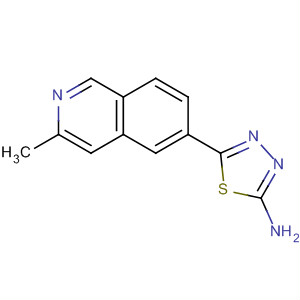 5-(3-Methylisoquinolin-6-yl)-1,3,4-thiadiazol-2-amine Structure,885223-51-8Structure