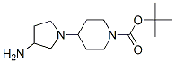 4-(3-Amino-pyrrolidin-1-yl)-piperidine-1-carboxylic acid tert-butyl ester Structure,885274-89-5Structure