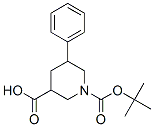 5-苯基哌啶-1,3-二羧酸-1-叔丁酯结构式_885274-99-7结构式