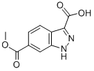 1H-indazole-3,6-dicarboxylic acid, 6-methyl ester Structure,885522-60-1Structure